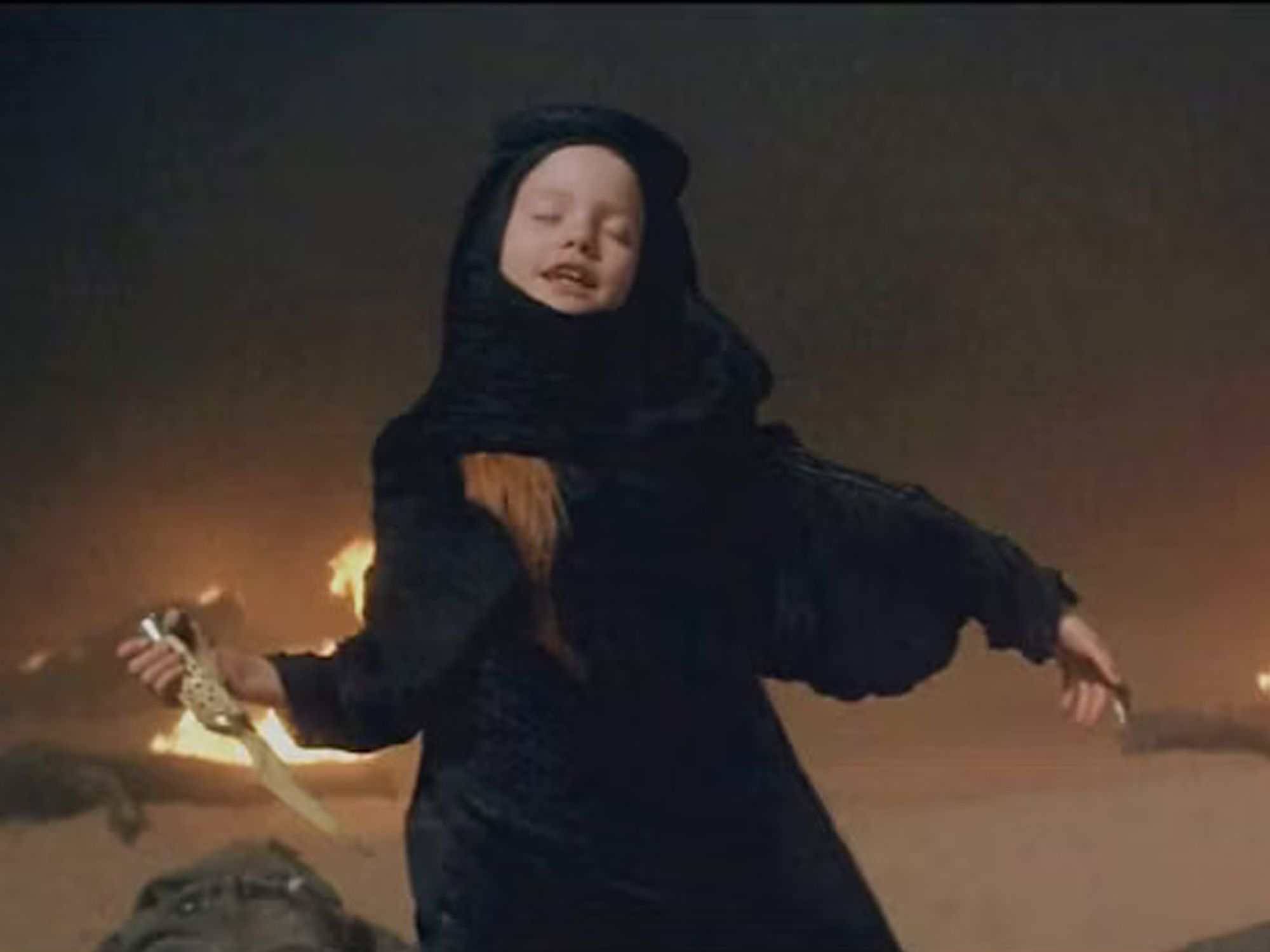 Alicia Witt as Alia in 1984's version of Dune